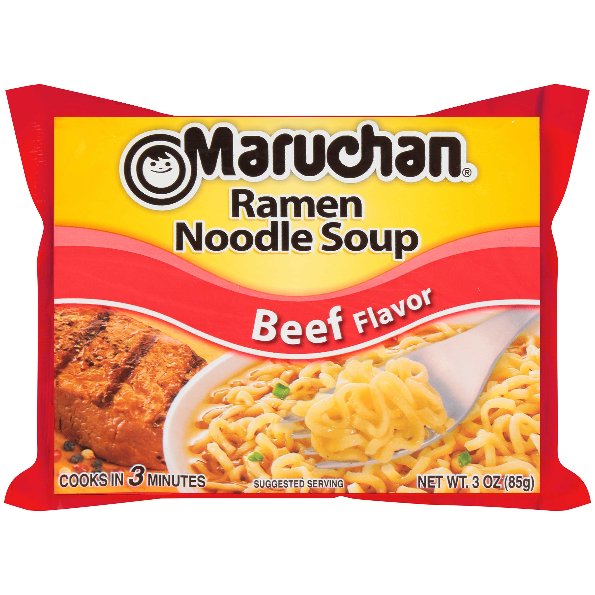 Maruchan Ramen Noodle Soup Beef Flavor, 3 Ounce -- 24 Per Case