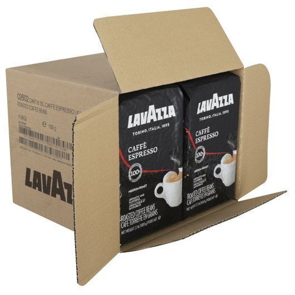 Lavazza Caffe Espresso Coffee Beans, 35.273 Ounce -- 6 per case