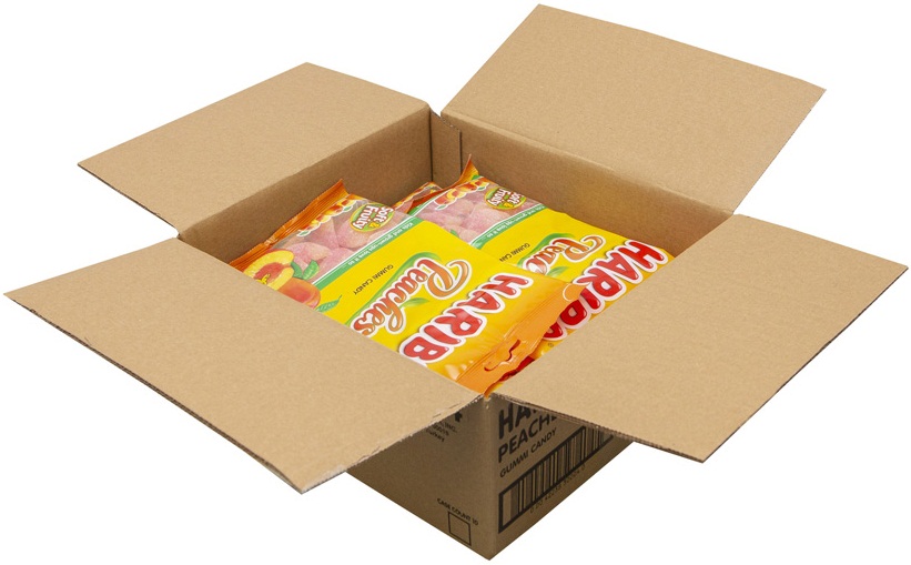 Haribo Confectionery Peaches Gummy Candy, 8 Ounce -- 10 Per Case
