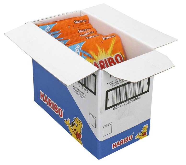 Haribo Confectionery Sour Streamers Gummy Candy, 7.2 Ounce -- 14 Per Case