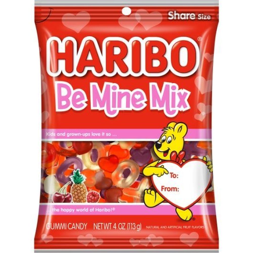 Haribo Be Mine Mix Gummi Candy, 4 Ounce -- 12 per case