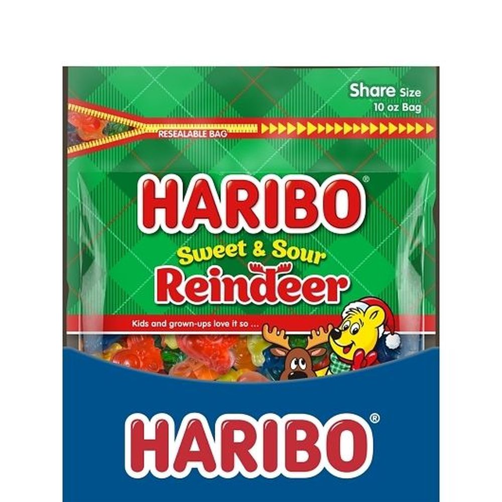 Haribo Sweet And Sour Reindeer, 10 Ounce -- 8 Per Case