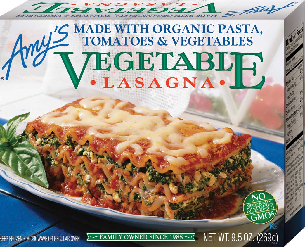 Amy's Organic Vegetable Lasagna, 9.5 Ounce -- 12 Per Case