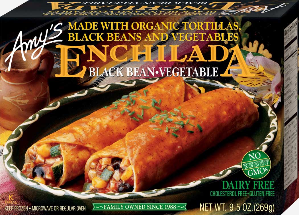 Amy's Organic Black Bean Vegetable Enchilada Entree, 9.5 Ounce -- 12 Per Case