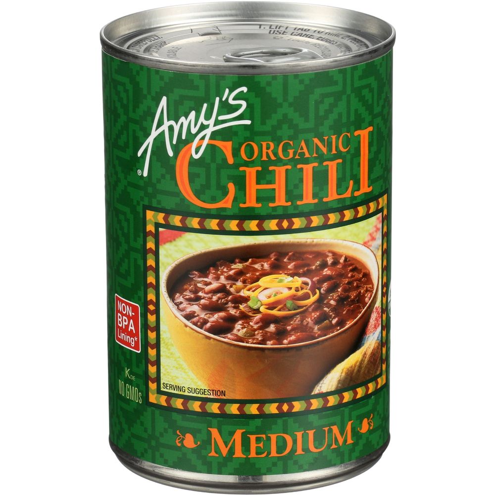 Amys Organic Medium Chili, 14.7 Ounce -- 12 per case