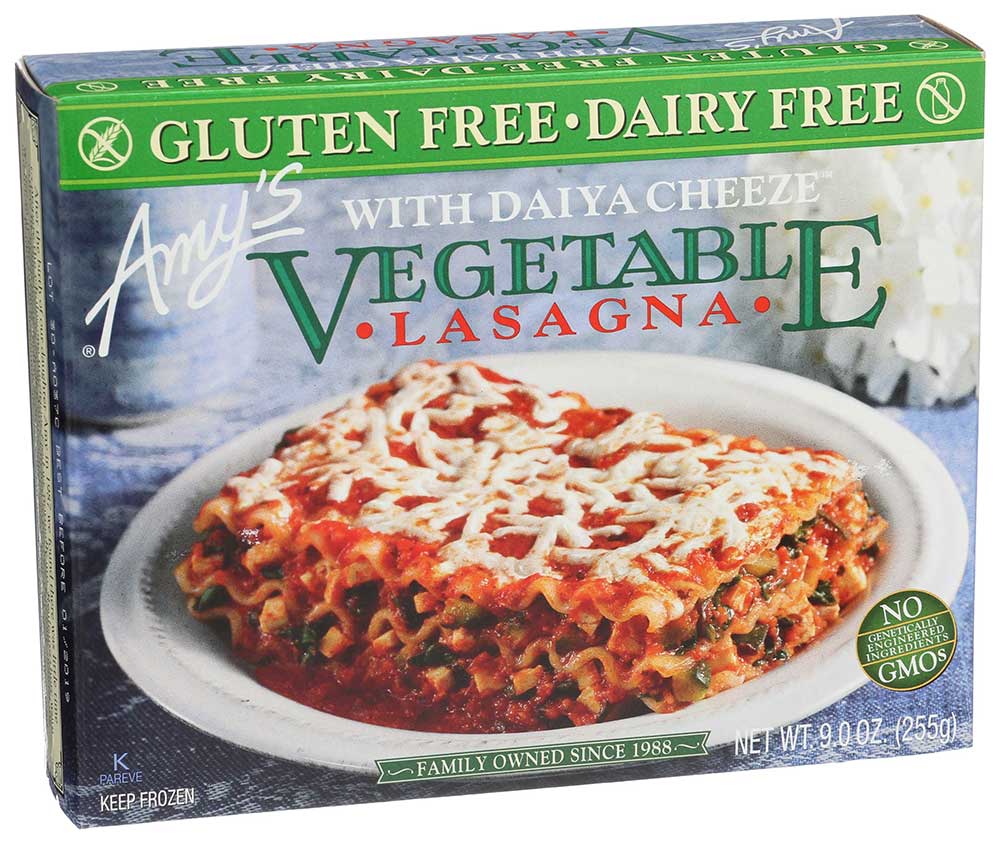 Amys Organic Vegetable Lasagna with Daiya Cheese, 9 Ounce -- 12