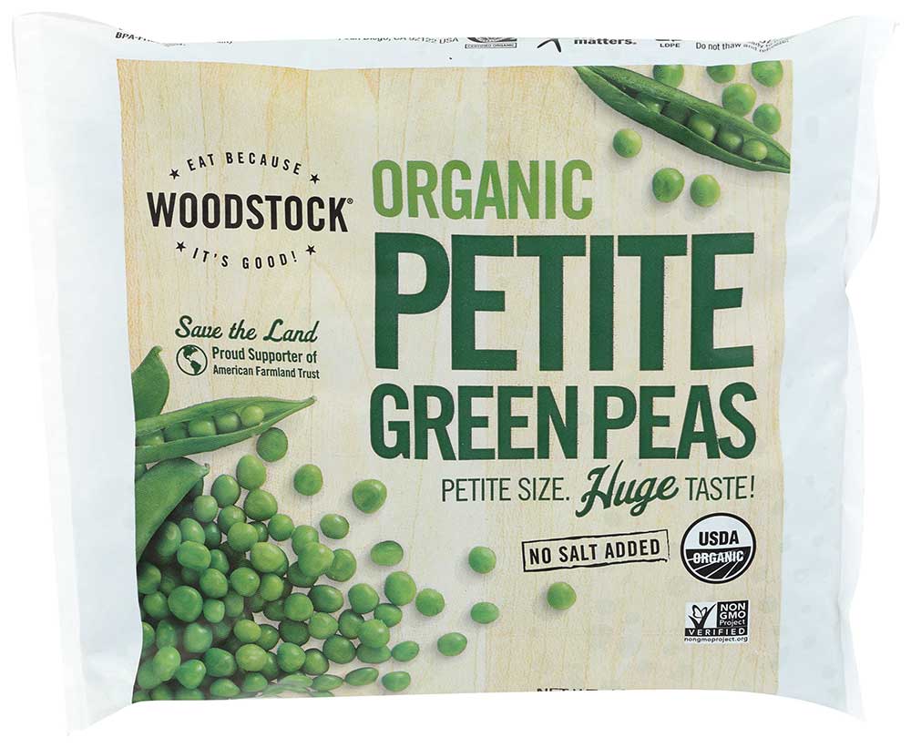 Woodstock Farms Organic Petite Pea, 10 Ounce -- 12 Per Case