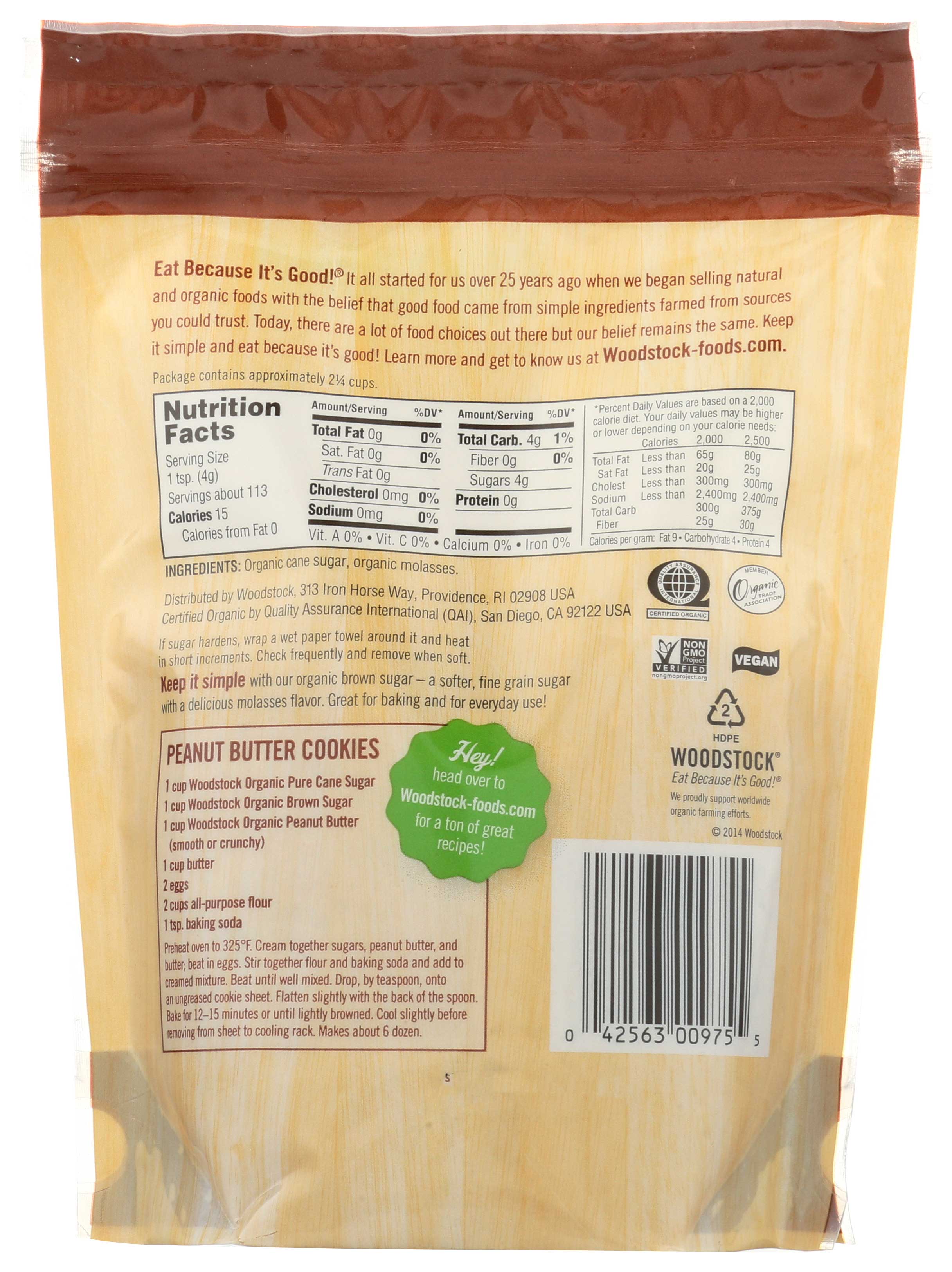 【SALE／55%OFF】 Farms Woodstock Organic FoodServiceDirect | Case Sugar Brown 洋楽