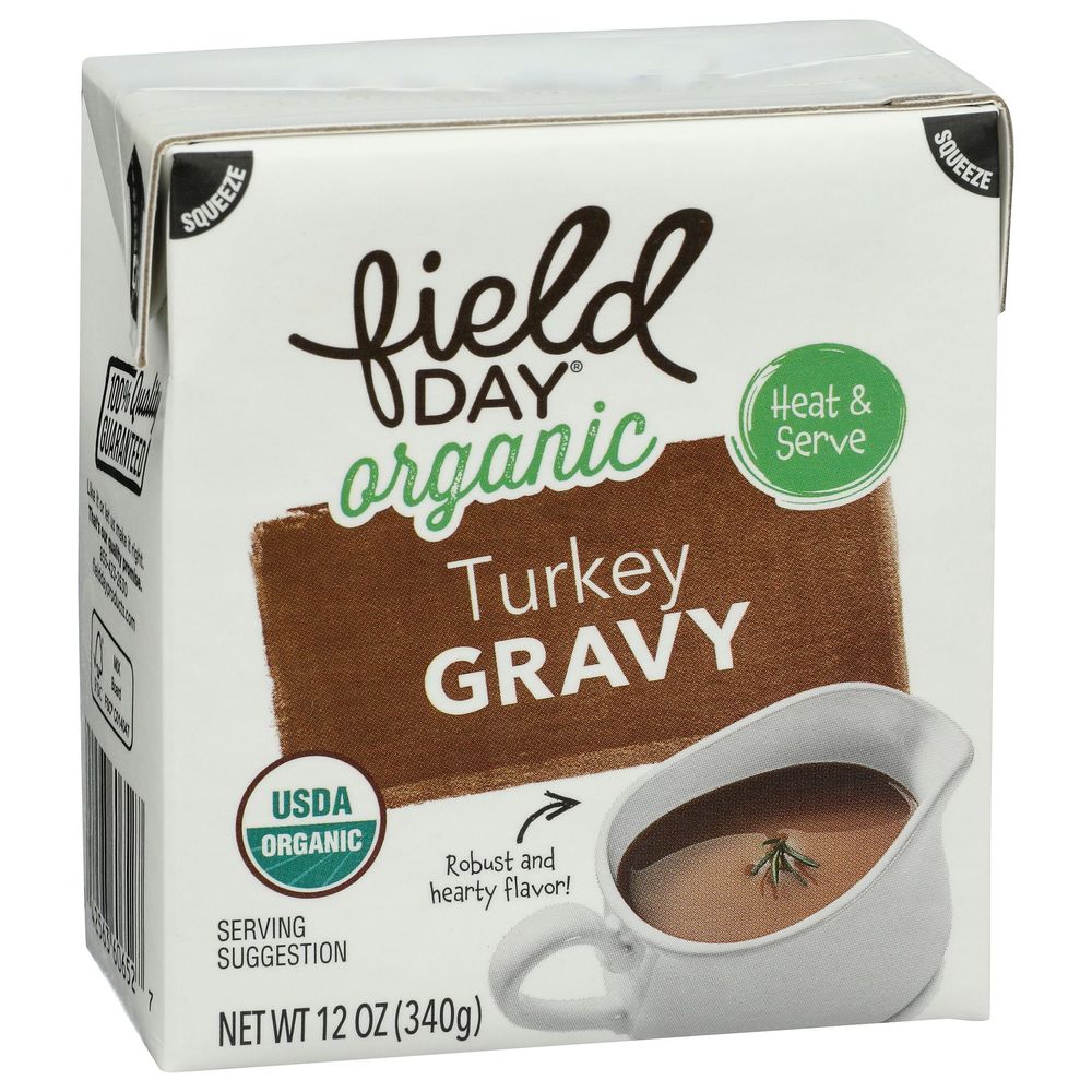 Field Day Organic Heat And Serve Turkey Gravy, 12 Fluid Ounce -- 12 Per Case