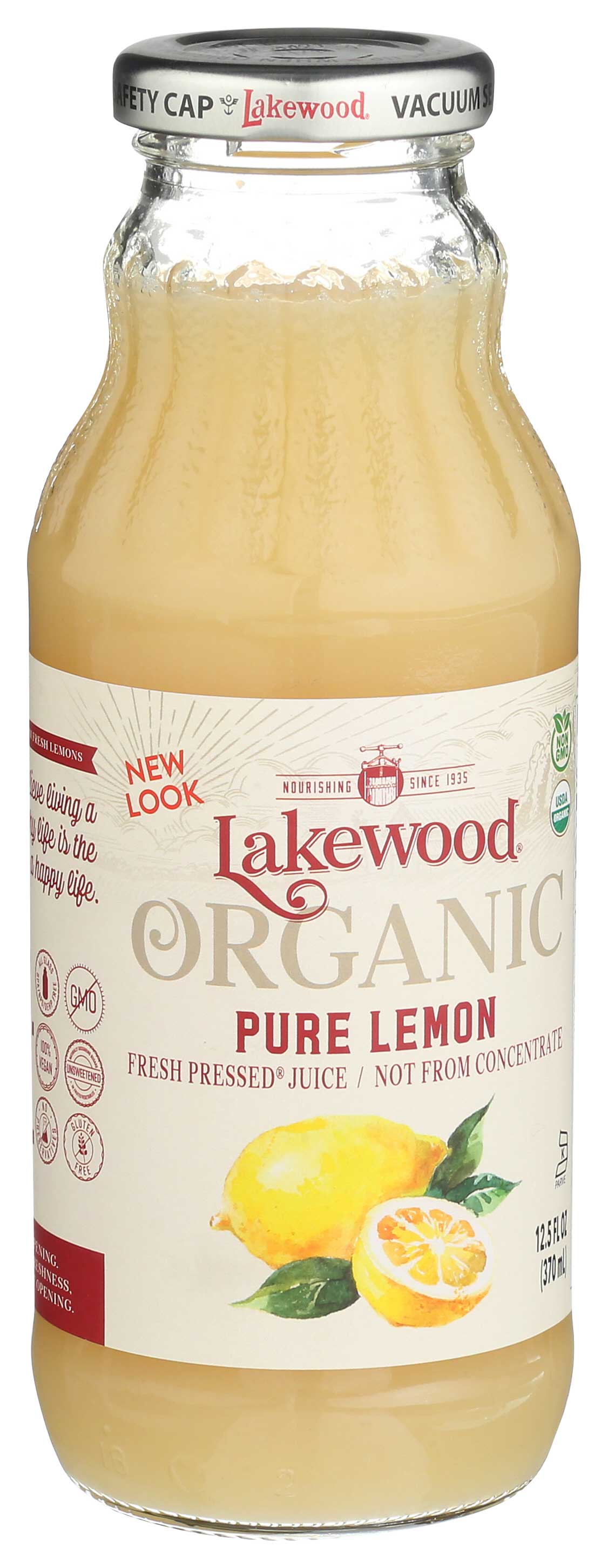 Lakewood Organic Pure Lemon Juice Case FoodServiceDirect
