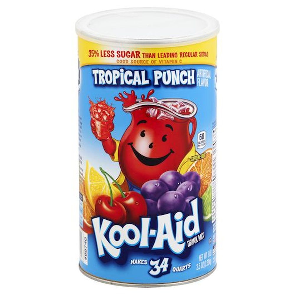 KoolAid Tropical Punch Soft Drink Mix Case FoodServiceDirect