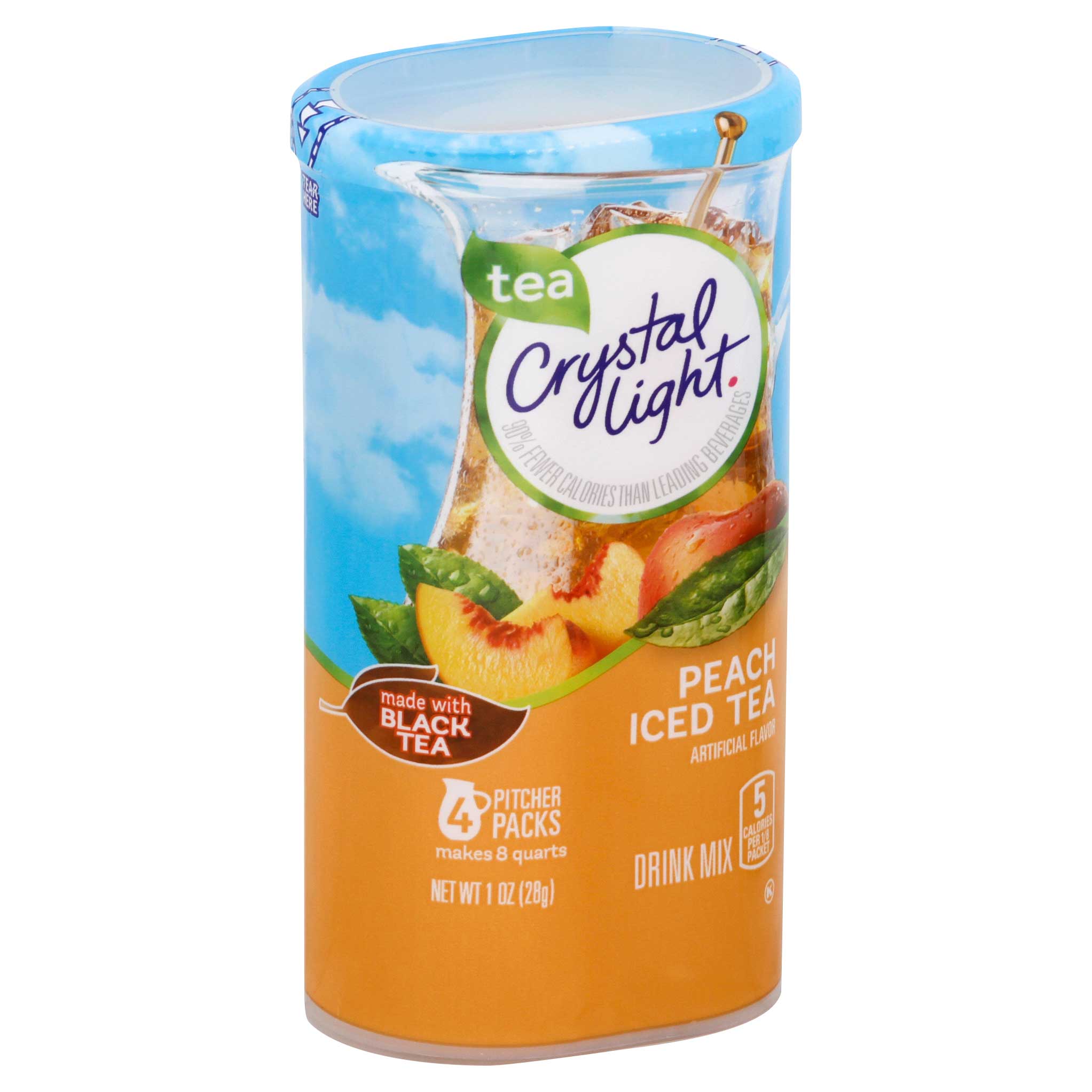 peach-tea Crystal Light Peach Iced Tea Drink Mix Case | FoodServiceDirect