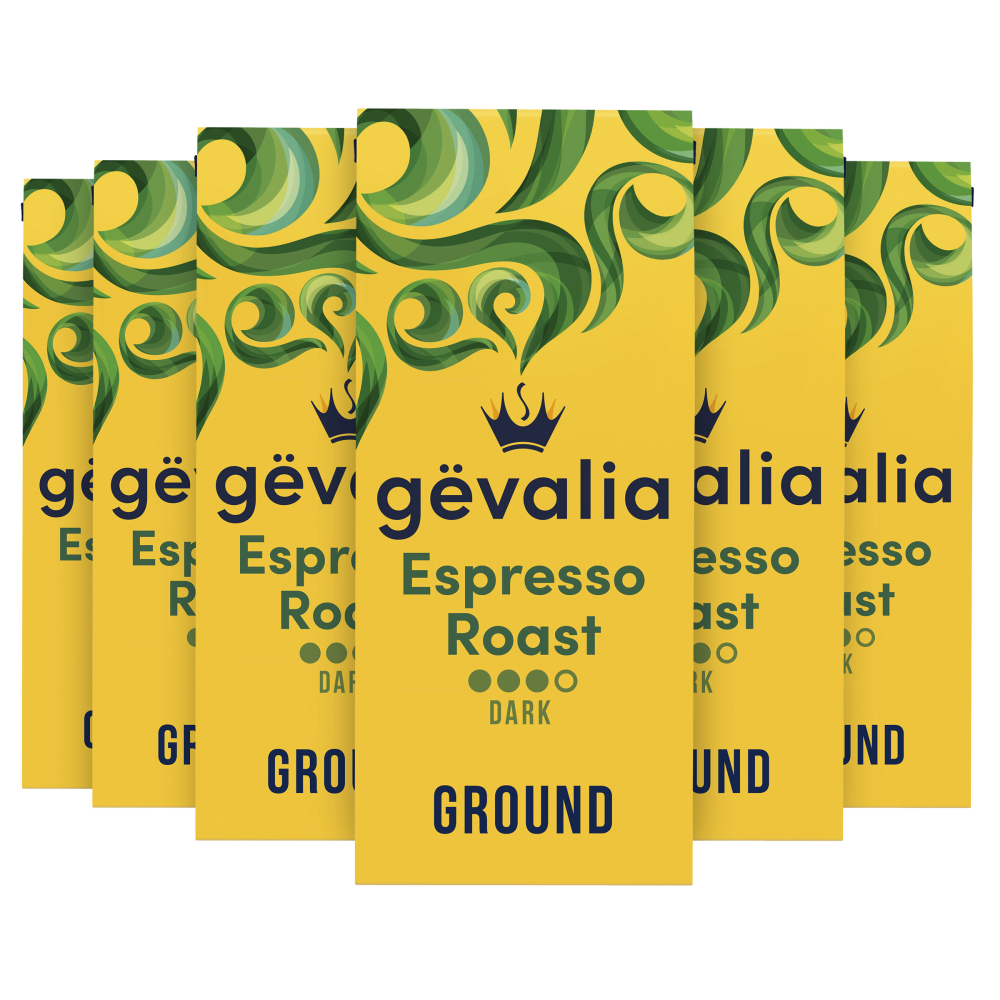 Gevalia Espresso Roast And Ground Coffee, 12 Ounce -- 6 Per Case