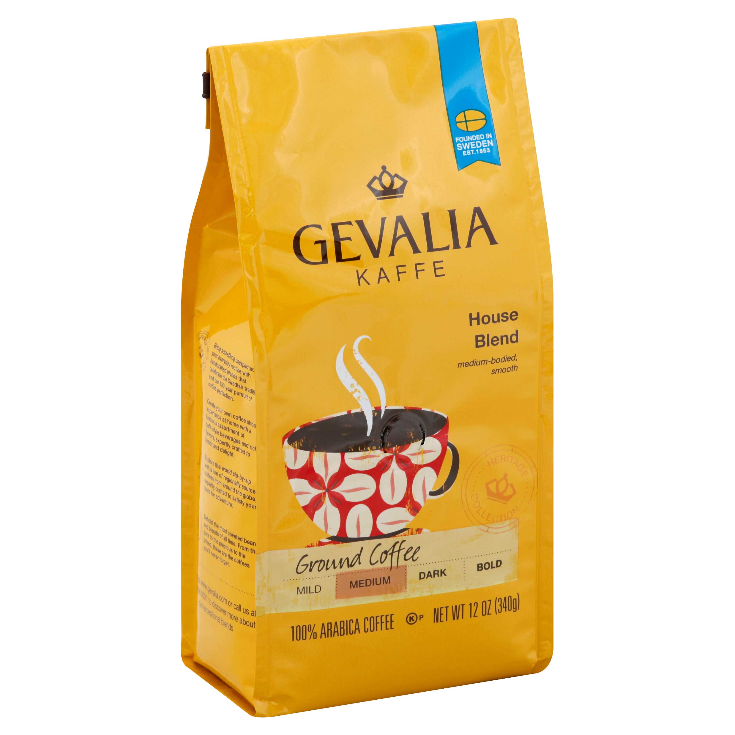 Gevalia Ground House Blend Coffee, 12 Ounce 6 per case