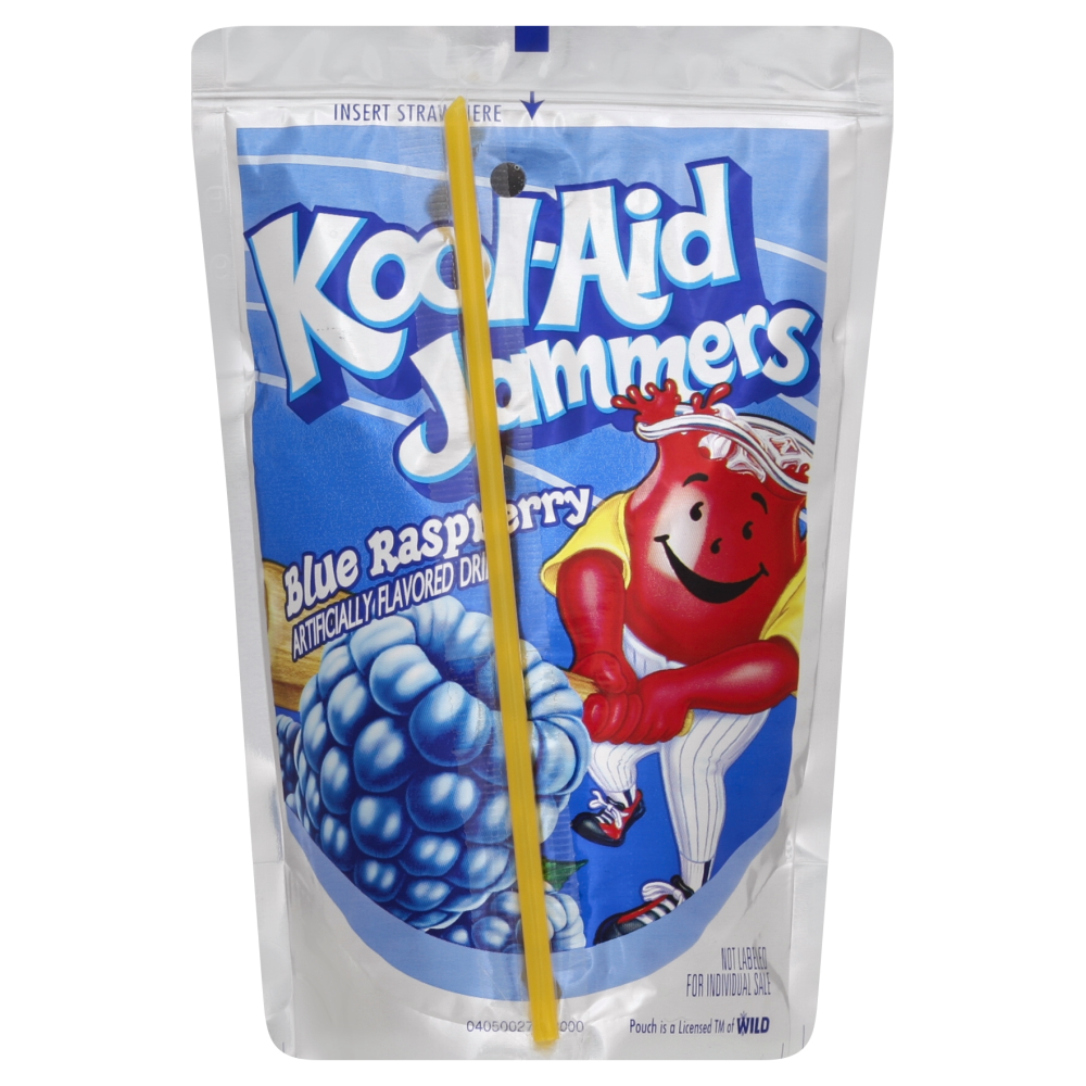 Kool-Aid Jammers Blue Raspberry Flavored Drink Case