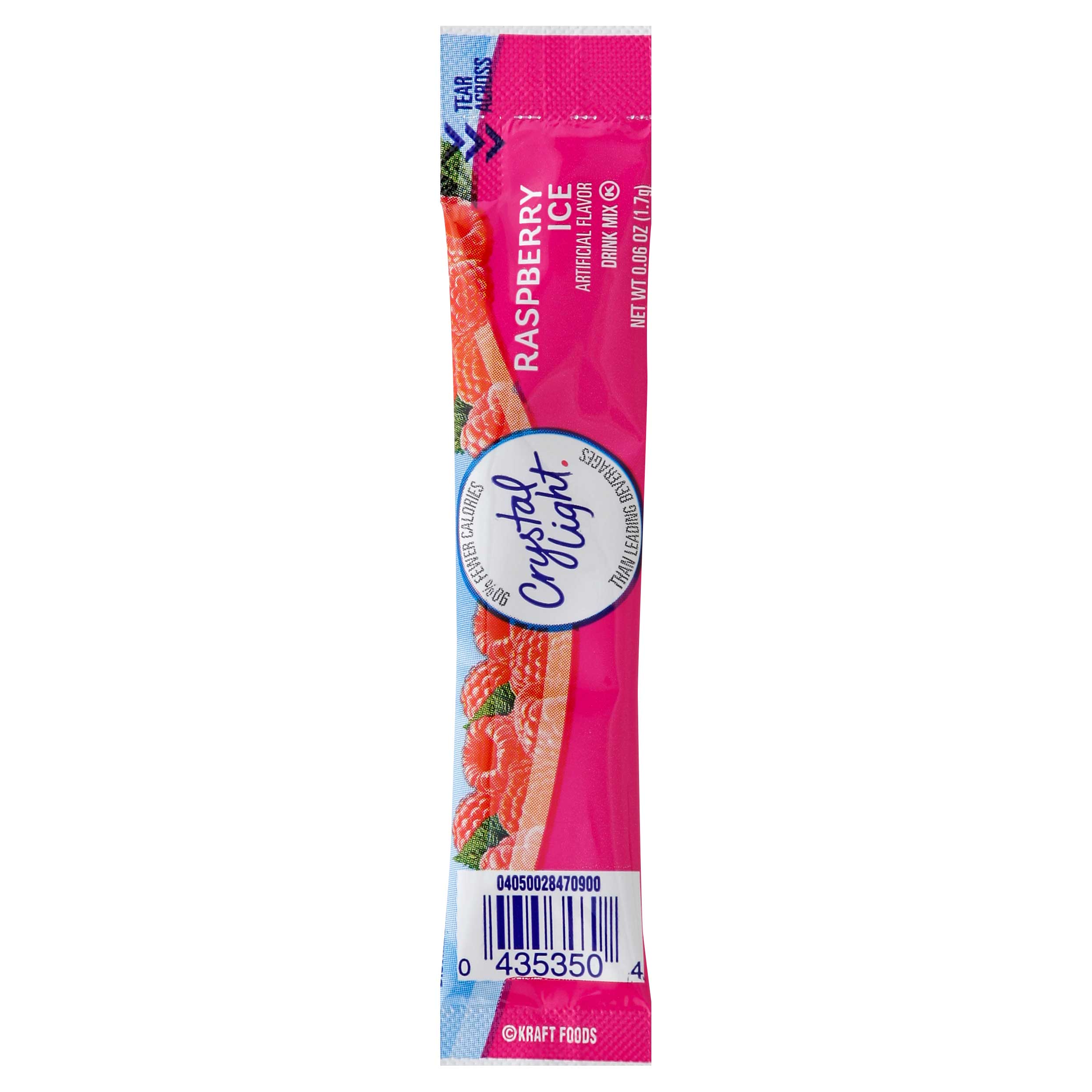 Crystal Light On The Go Raspberry Ice Powdered Soft Drink Mix, 0.06 Ounce -- 120 per case.