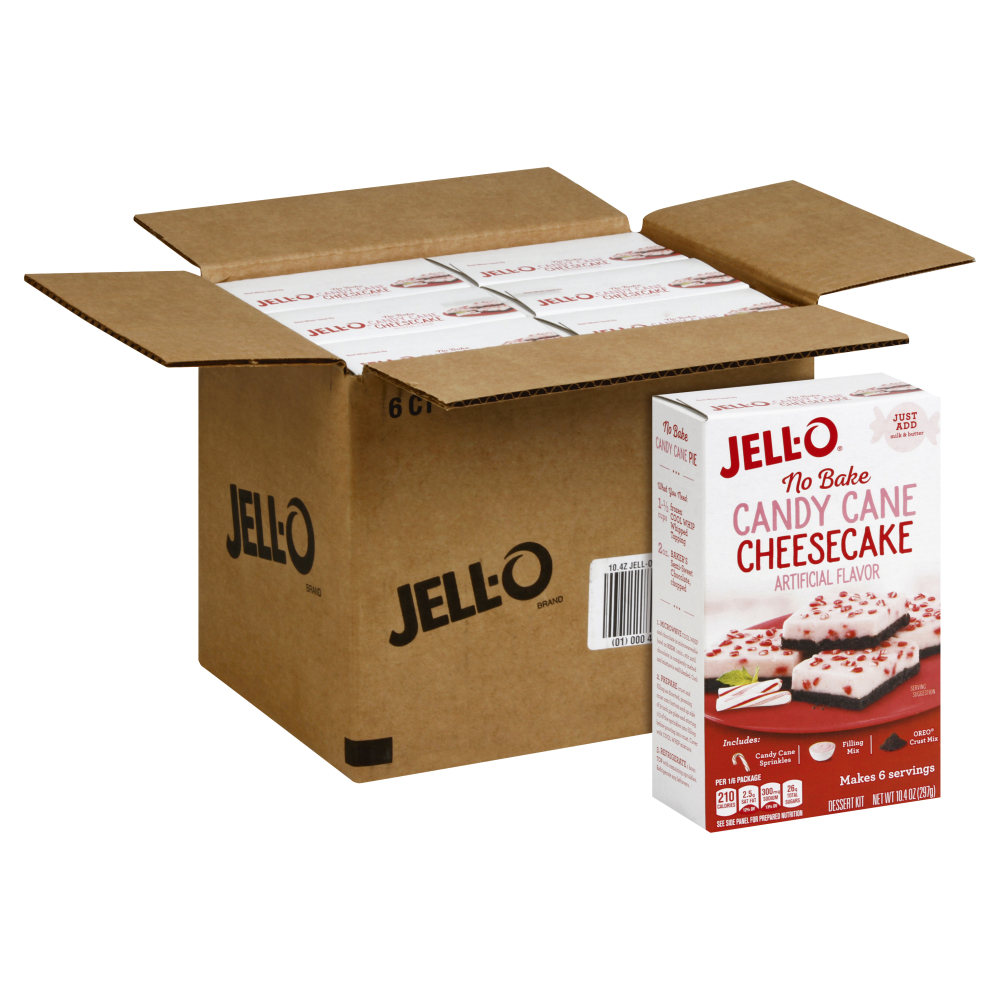 Jell-o Dessert No Bakecandy Cane, 10.4 Ounce -- 6 Per Case