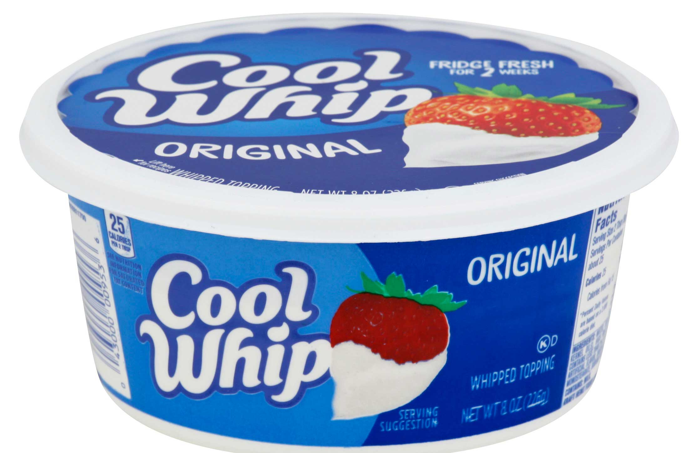 Cool Whip Original Whipped Topping, 8 Ounce -- 12 Per Case