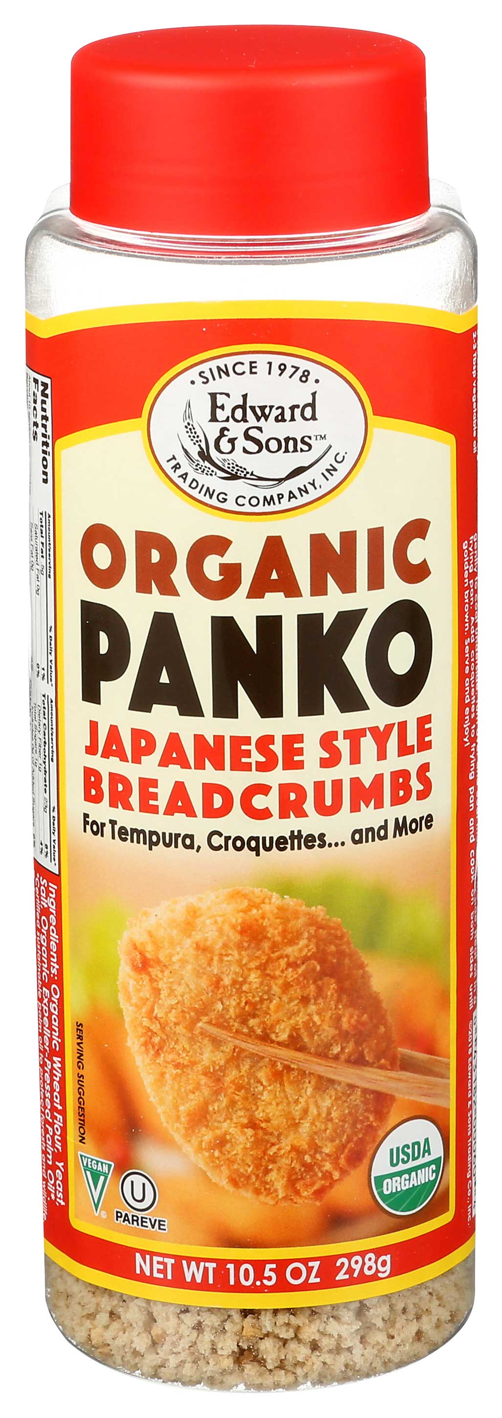 Edward & Sons Organic Panko Bread Curmb, 10.5 Ounce -- 6 Per Case