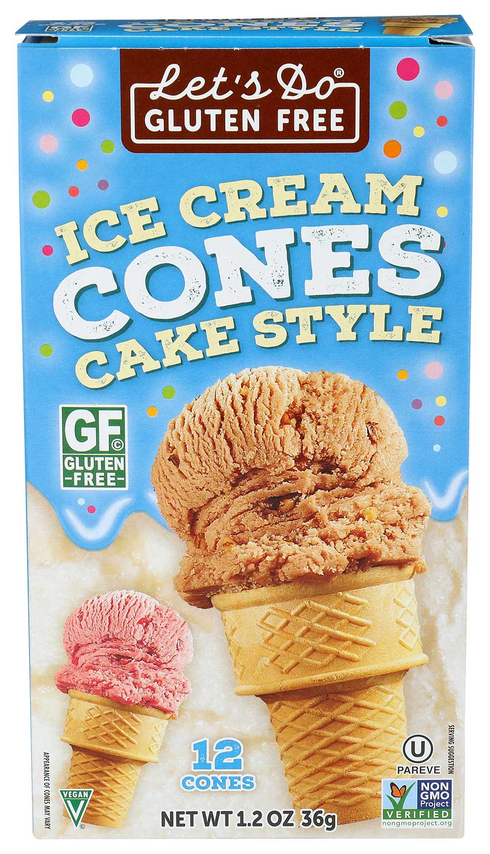 Let's Do Organic Ice Cream Cone, 1.2 Ounce -- 12 Per Case