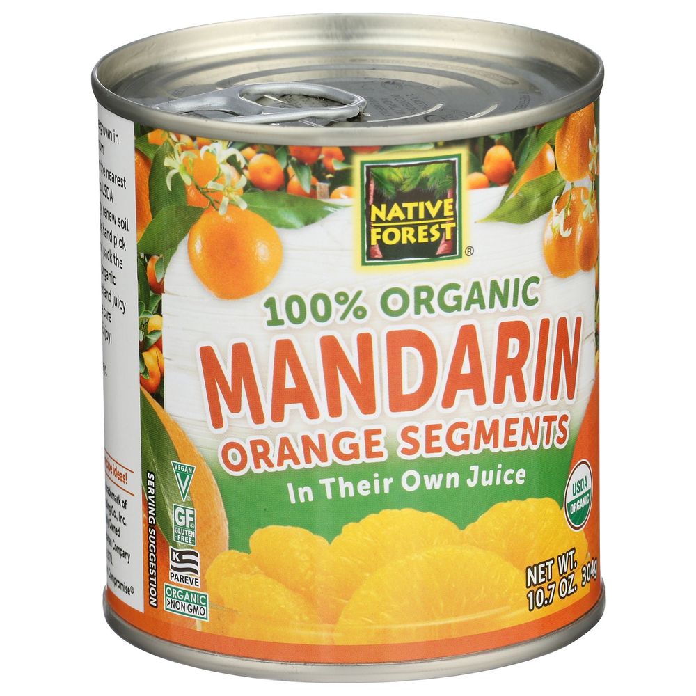 Native Forest Organic Mandarins in Whole Orange, 10.75 Ounce -- 6