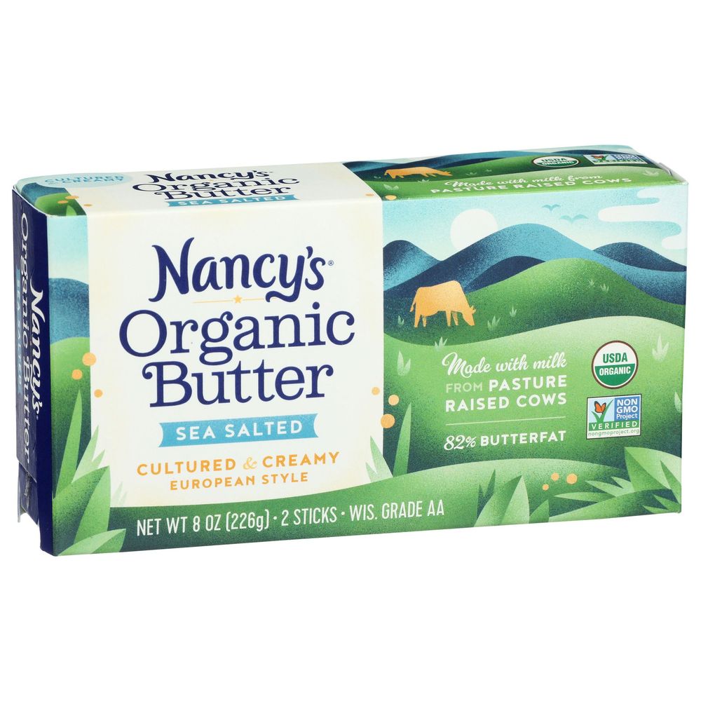 Nancys Organic Sea Salted Butter, 8 Ounce -- 12 Per Case
