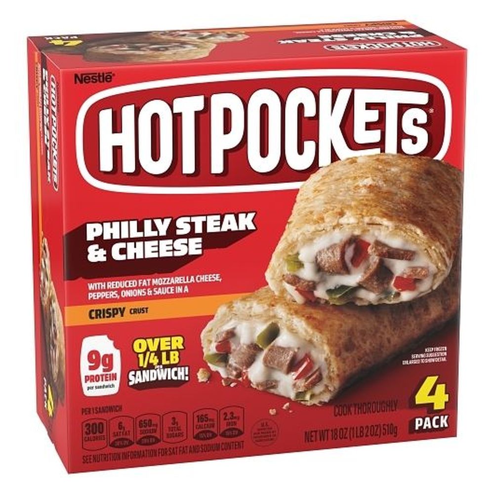 Hot Pocket Philly Steak and Cheese Crispy Crust Sandwich, 18 Ounce -- 4 per case