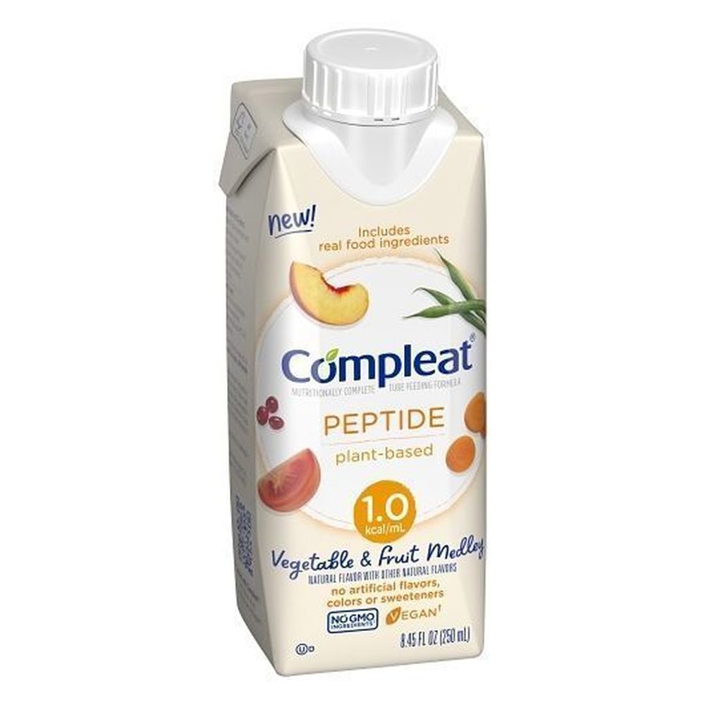 Compleat Vegetable And Fruit Medley Adult Nutrition Peptide, 8.45 Fluid Ounce -- 24 Per Case
