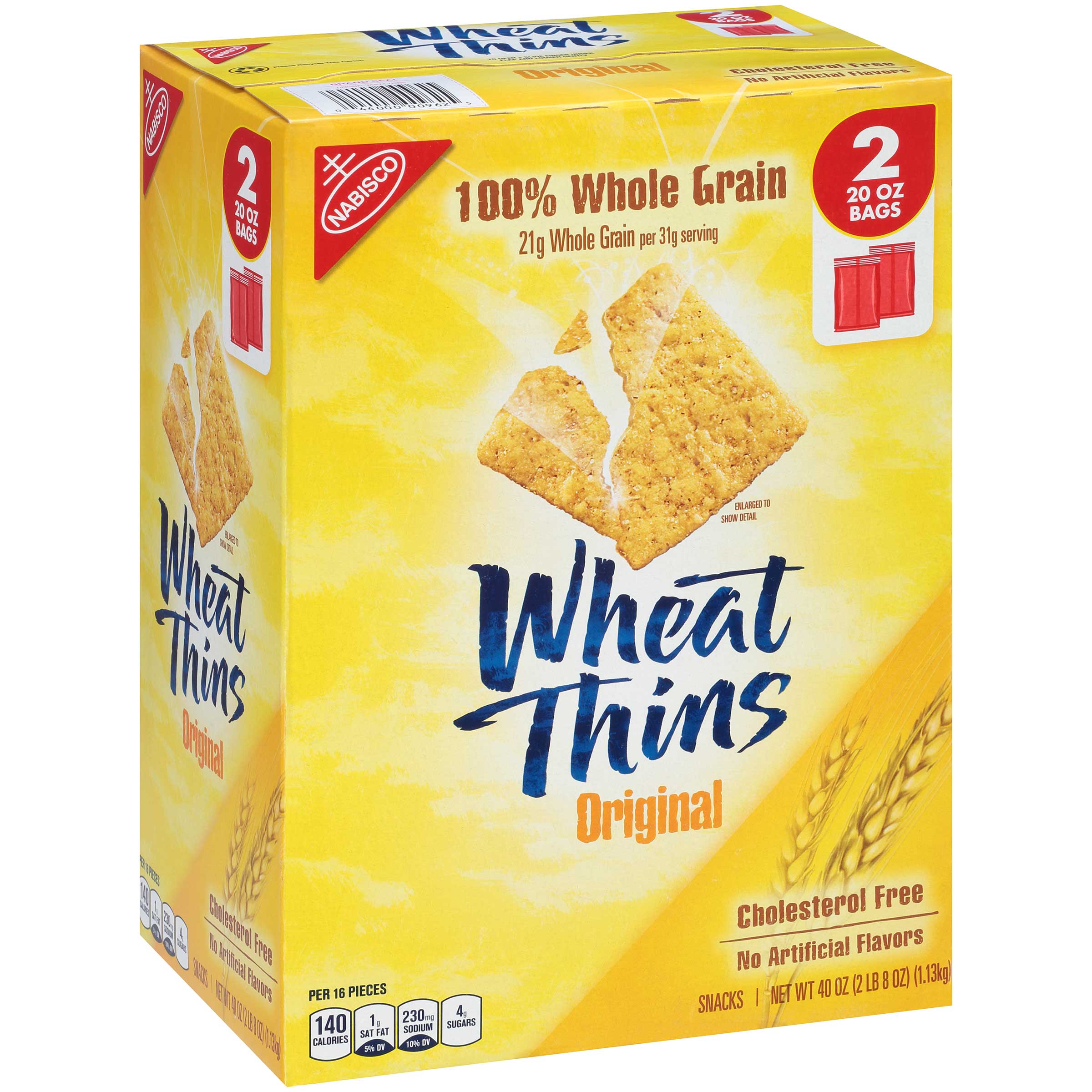Wheat Thins Original Cracker, 2.5 Pound -- 4 Per Case