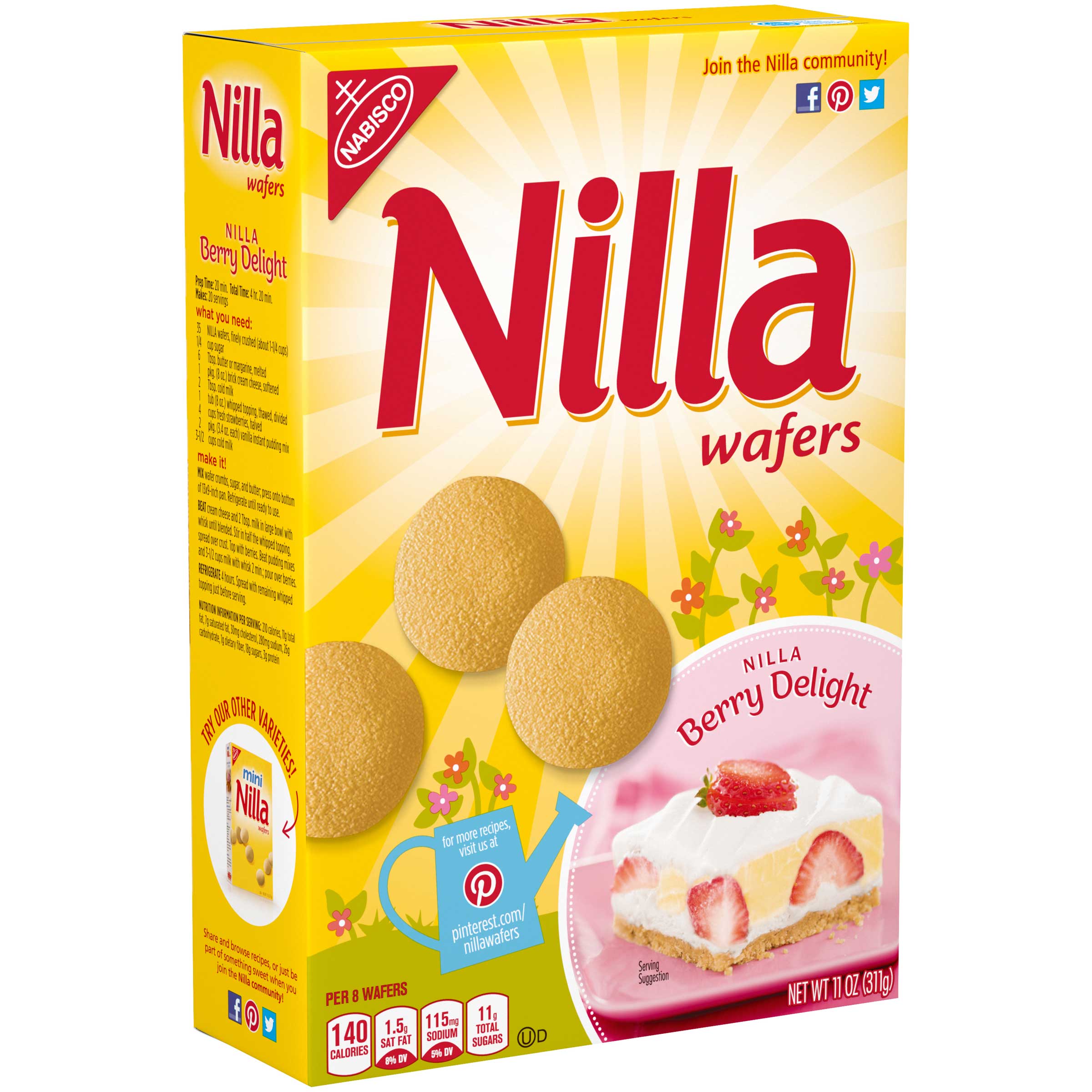 Nilla Wafer Cookie, 11 Ounce -- 12 Per Case