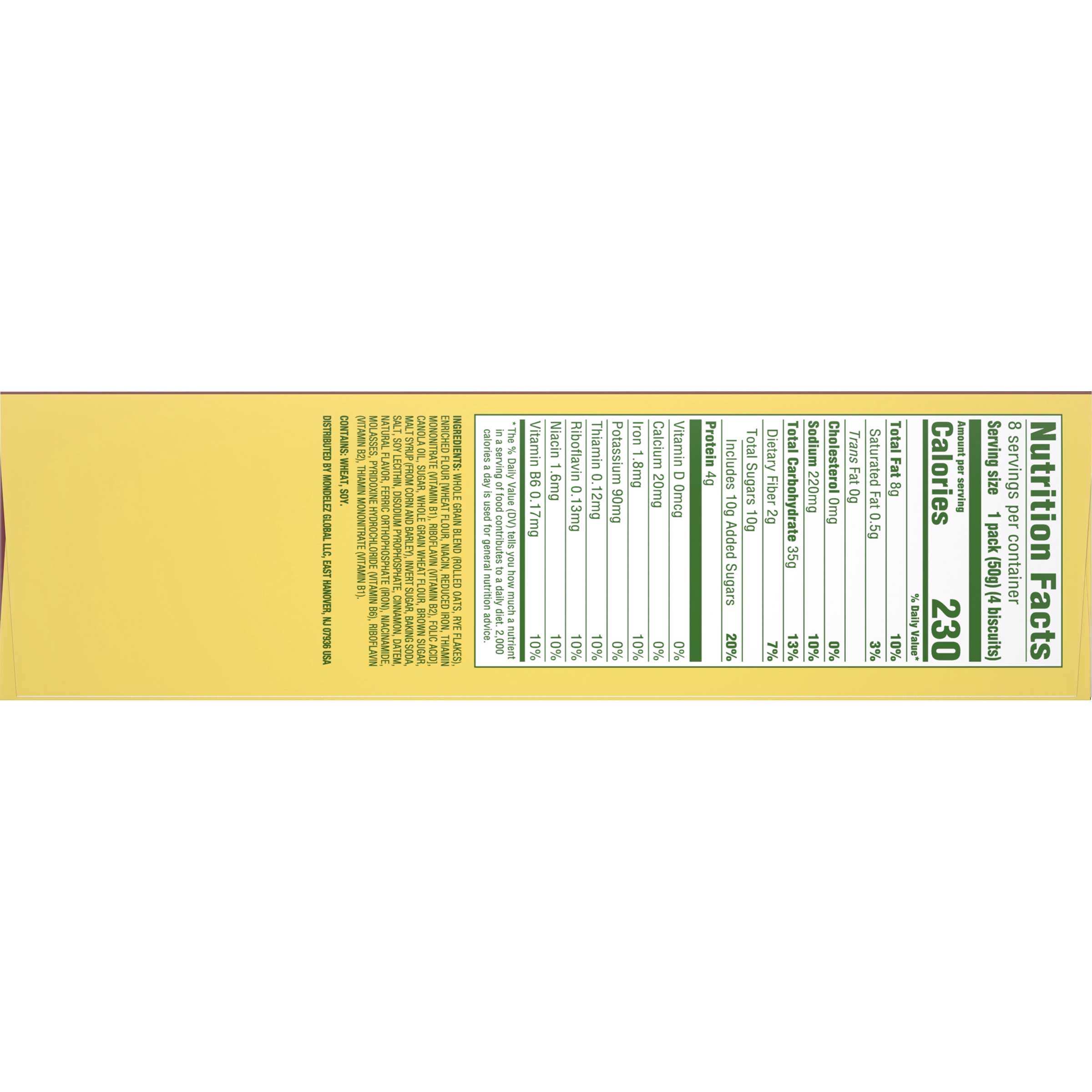 Belvita Cinnamon And Brown Sugar Breakfast Biscuit Bar, 1.76 Ounce -- 64 Per Case