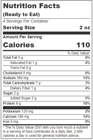 Franklin Farms Plant Based Barbecue Tofu Bites, 8 Ounce -- 6 per case
