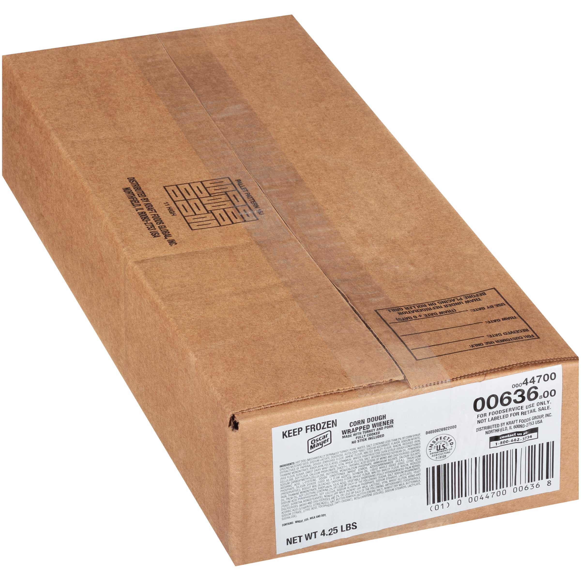 Kraft Oscar Mayer Turkey and Pork Corn Dog FoodServiceDirect