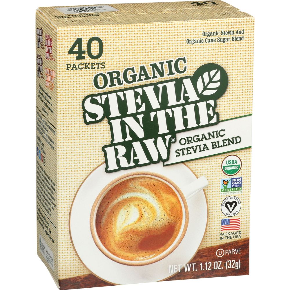 Stevia In The Raw Organic Stevia Blend Sugar Pocket, 40 Count -- 6 Per Case