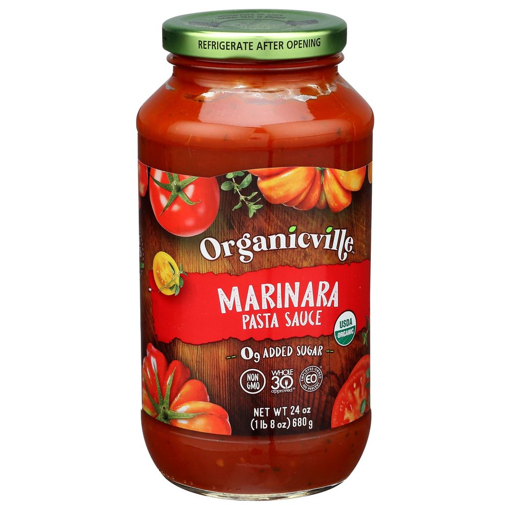 Organicville Organic Marinara Pasta Sauce, 24 Ounce -- 6 Per Case