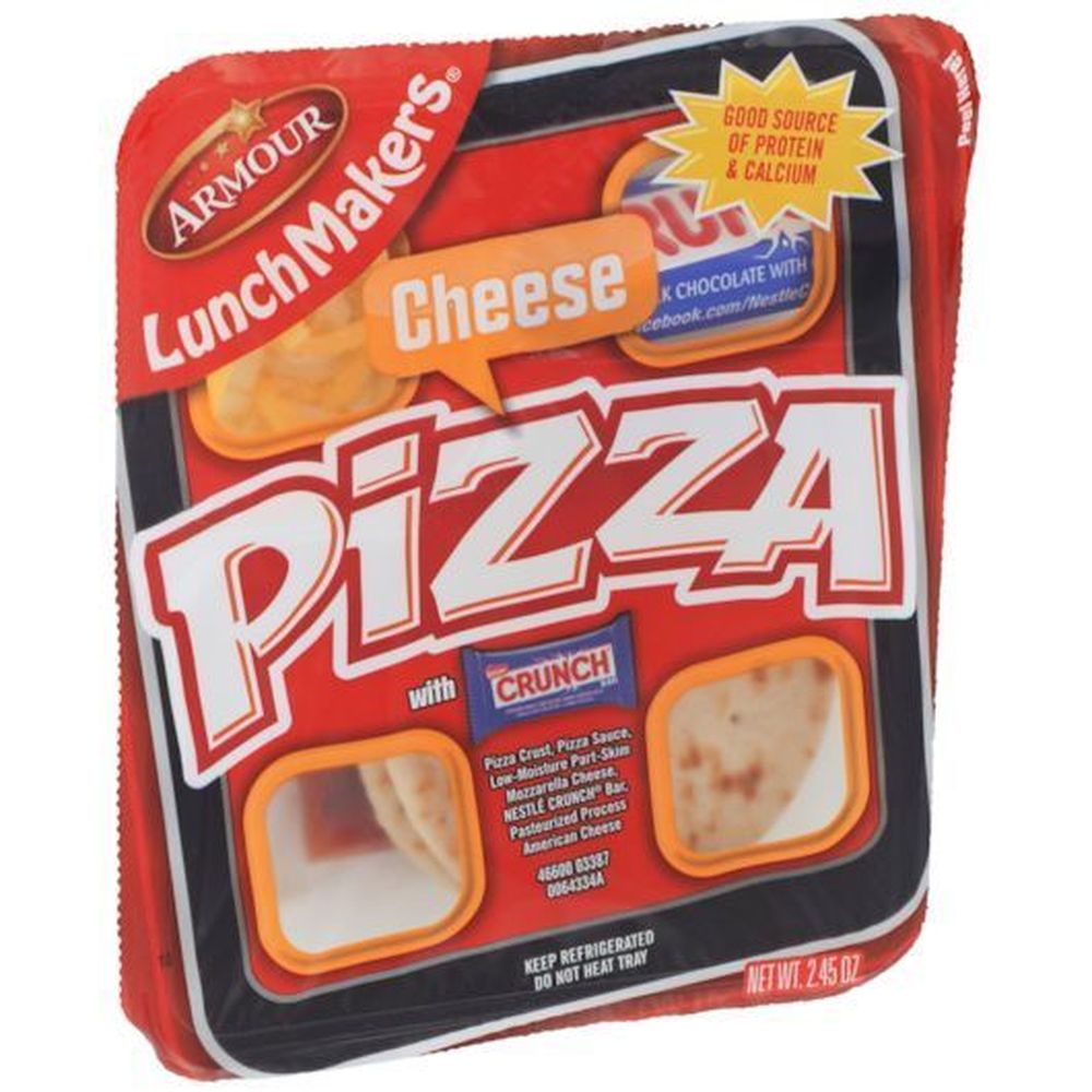 Armour Lunchmakers Cheese Pizza, 2.45 Ounce -- 18 Per Case