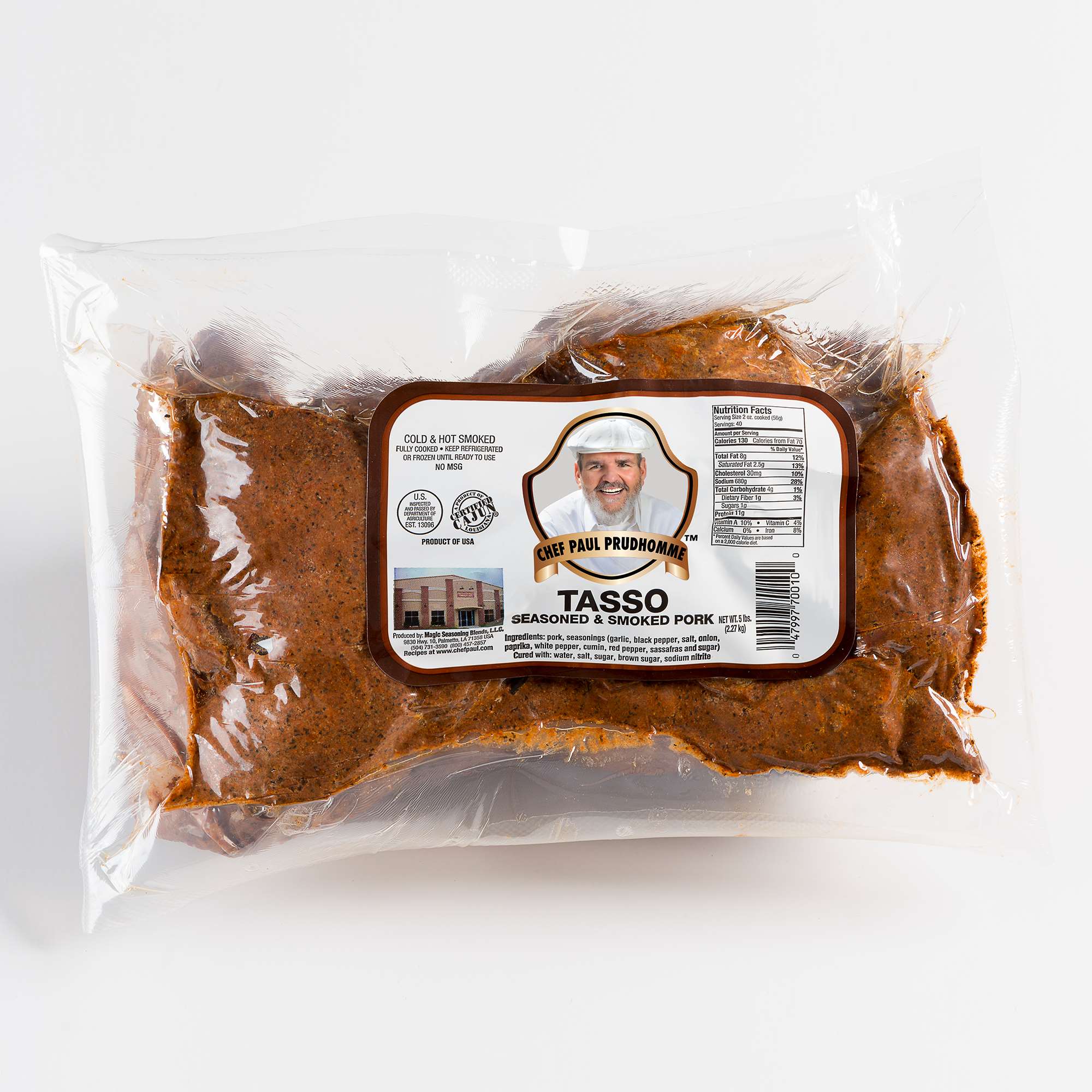 Magic Seasoning Blends Tasso Cajun Ham, 5 Pound -- 2 Per Case