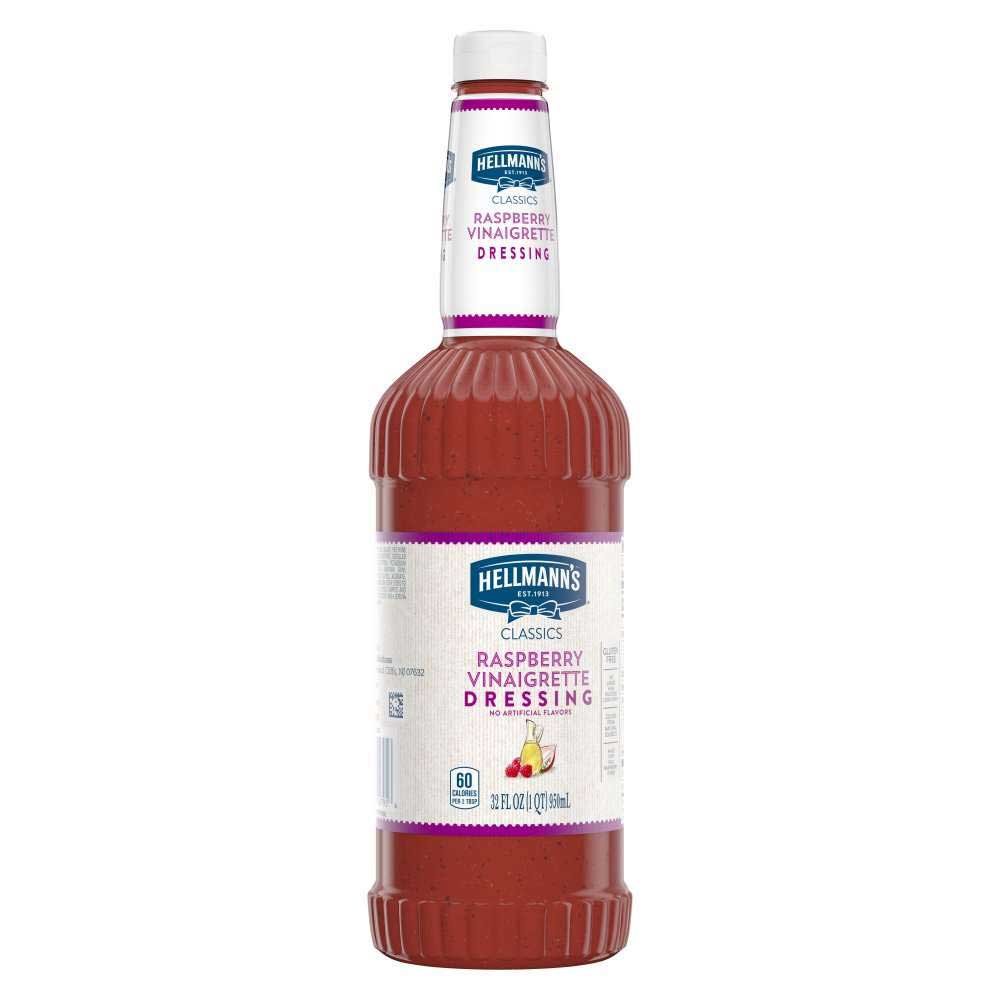 Hellmann's Classics Raspberry Vinaigrette Salad Dressing Salad Bar Bottles, 32 Ounce -- 1 Each