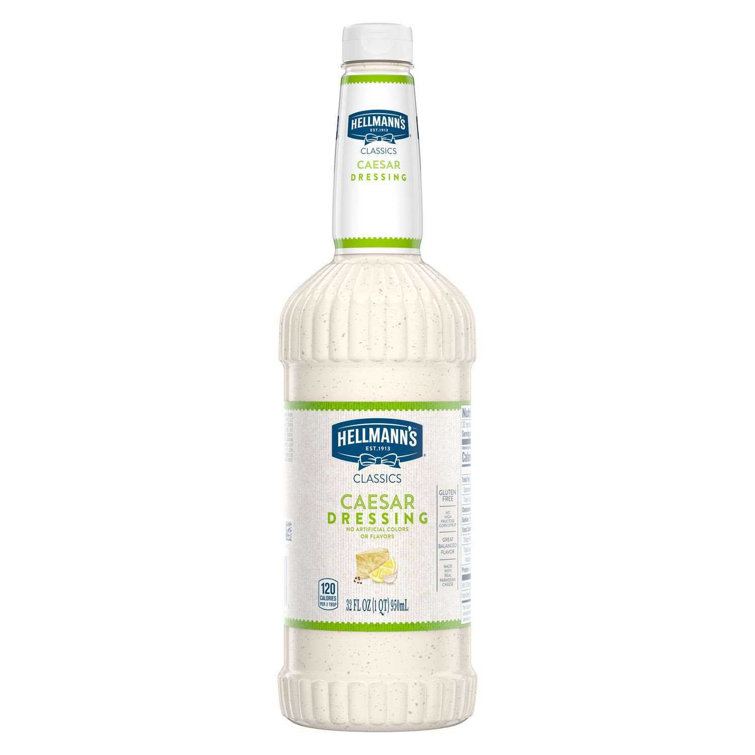 Hellmann's Classics Caesar Salad Dressing Salad Bar Bottle, 32 Ounce -- 1 Each