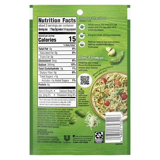 Knorr Pesto Sauce Mix Side Meal Sauce, 0.5 Ounce -- 24 Per Case
