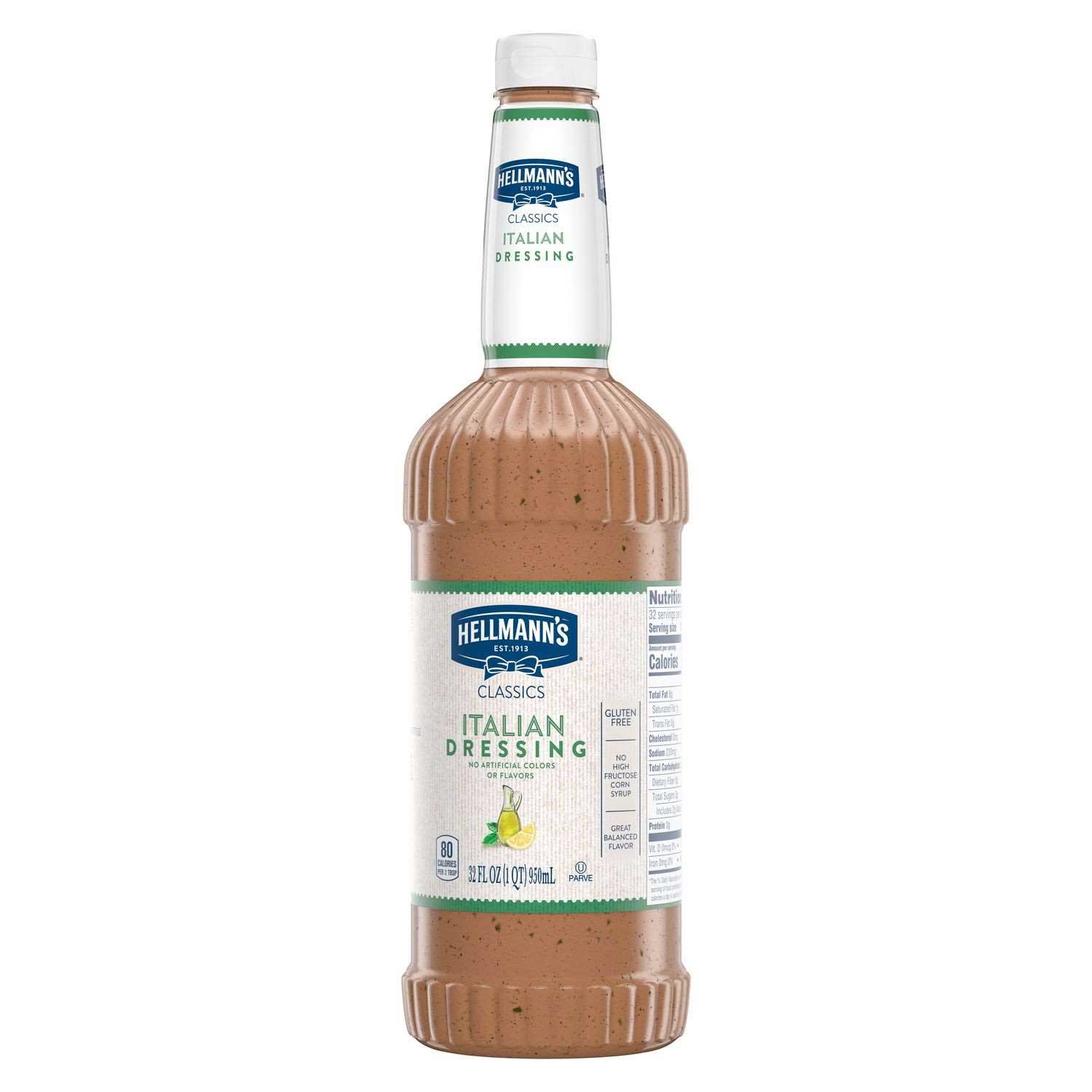 Hellmann's Classics Italian Salad Dressing Salad Bar Bottle, 32 Ounce -- 1 Each