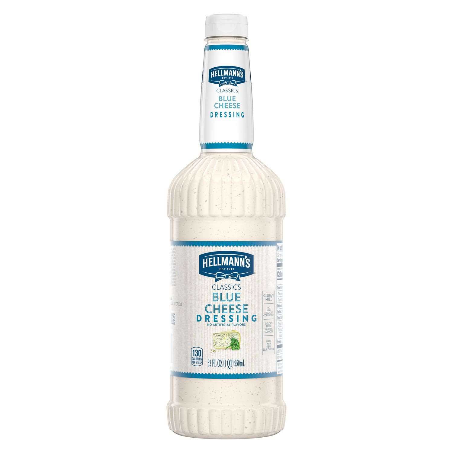 Hellmann's Classics Blue Cheese Salad Dressing Salad Bar Bottle, 32 Fluid Ounce -- 1 Each