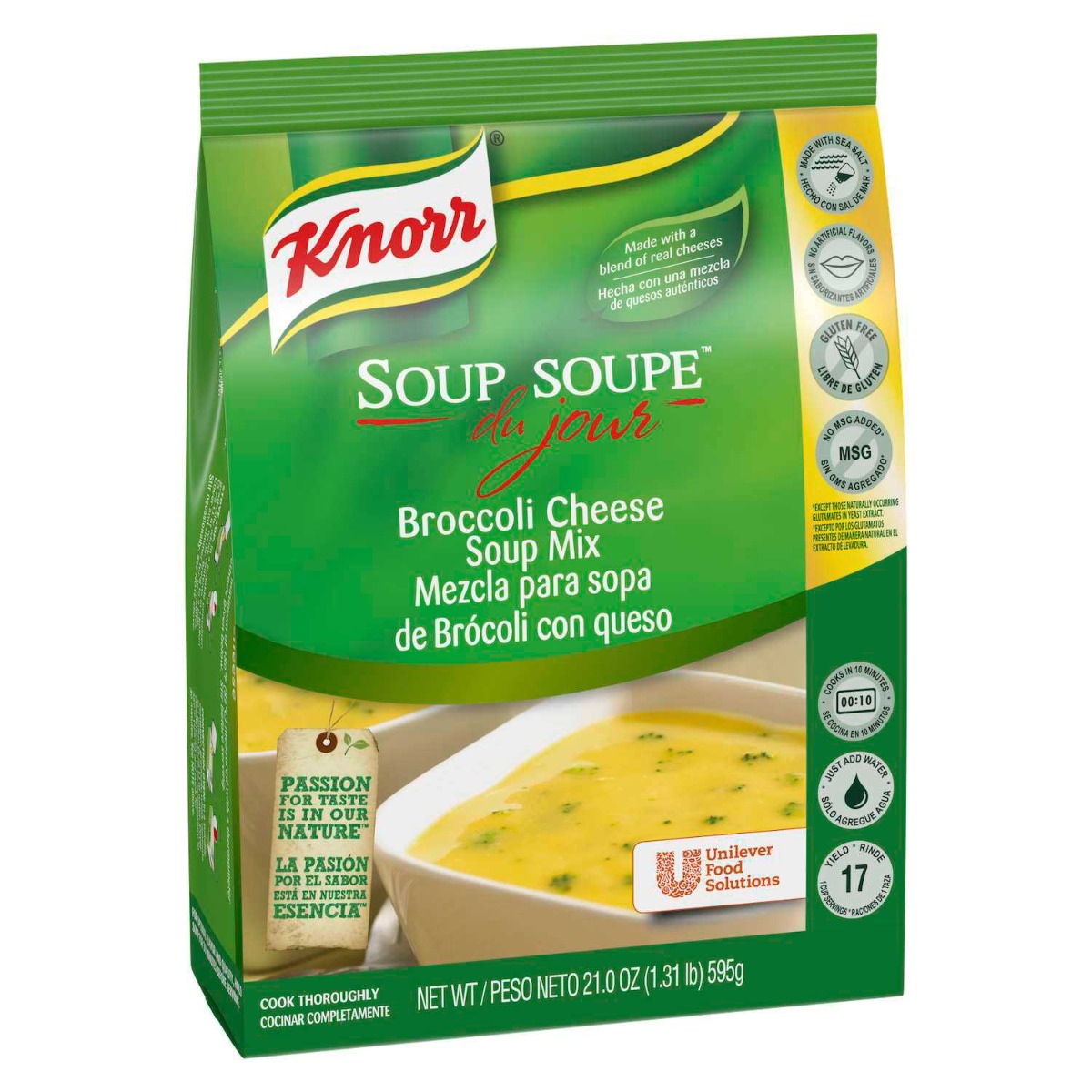 Knorr Professional Soup Du Jour Broccoli Cheese Soup Mix, 21 Ounce -- 1 Each