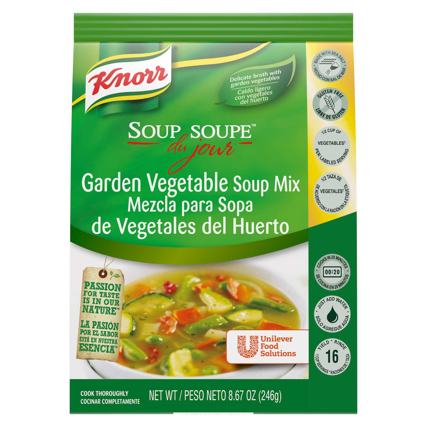 Knorr du Jour Garden Vegetable Soup Mix Single