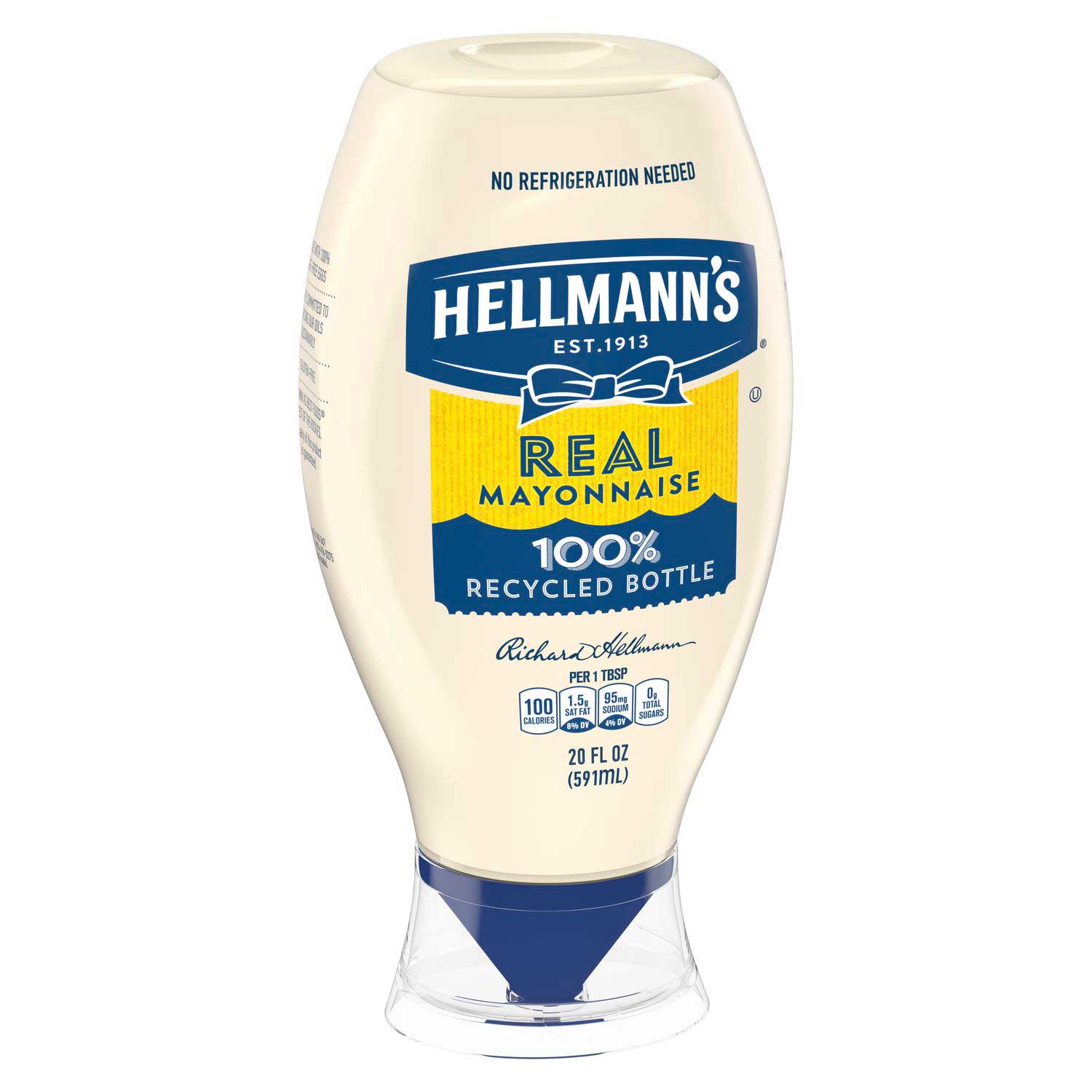 Hellmann's Real Mayonnaise Spread Squeeze Bottle, 20 Fluid Ounce -- 1 Each