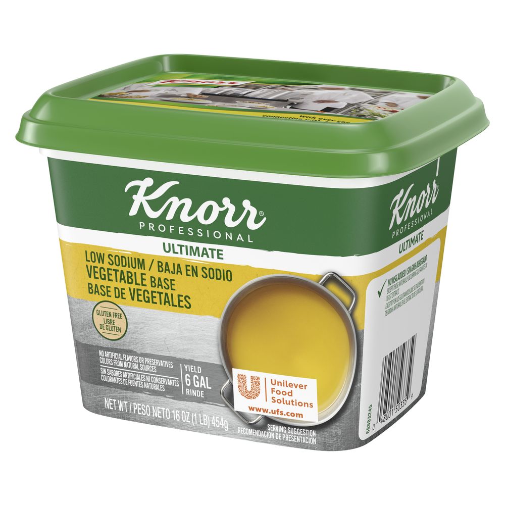 Knorr Professional Ultimate Low Sodium Vegetable Stock Base, 1 Pound -- 1 Each