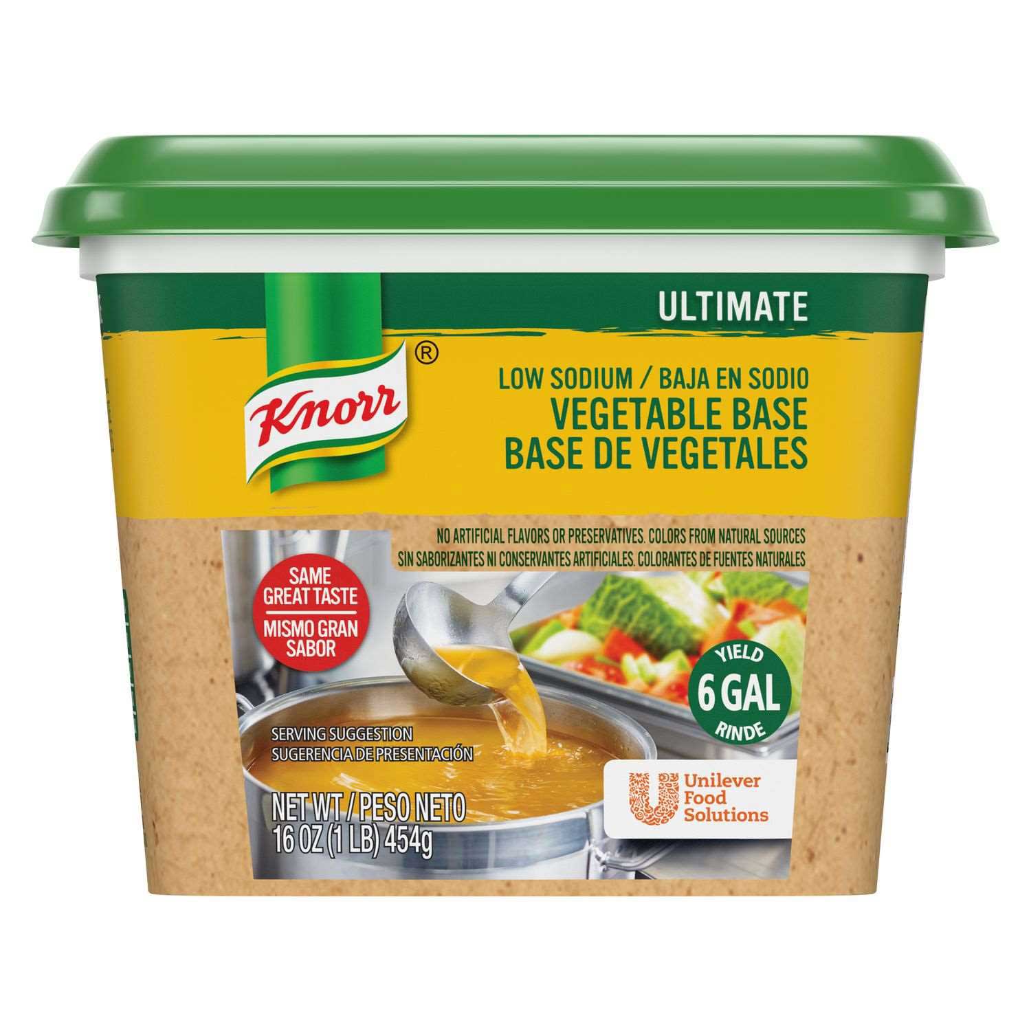 Single Knorr Professional Ultimate Low Sodium Vegetable Stock Base, 1 Pound
