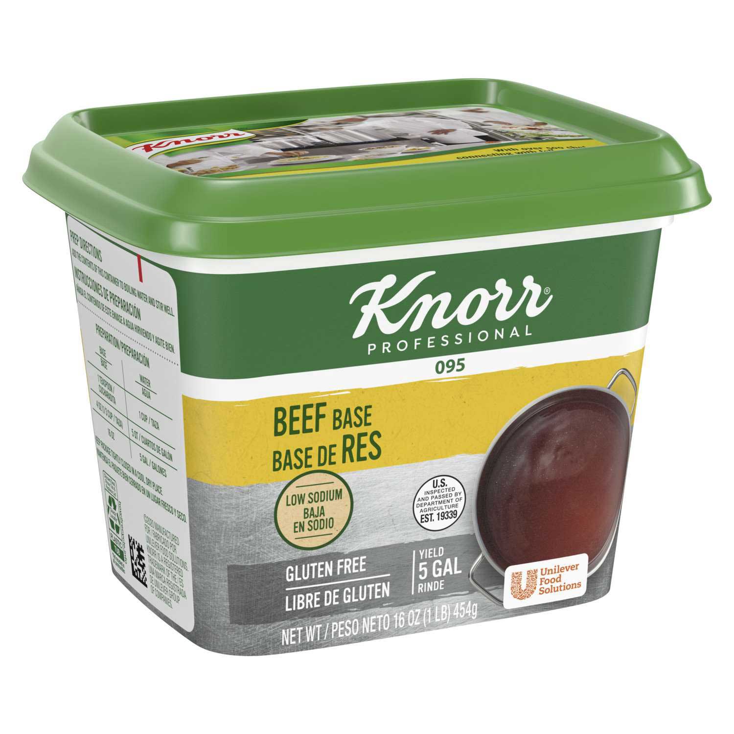 Knorr Professional 095 Low Sodium Beef Stock Base, 1 Pound -- 1 Each