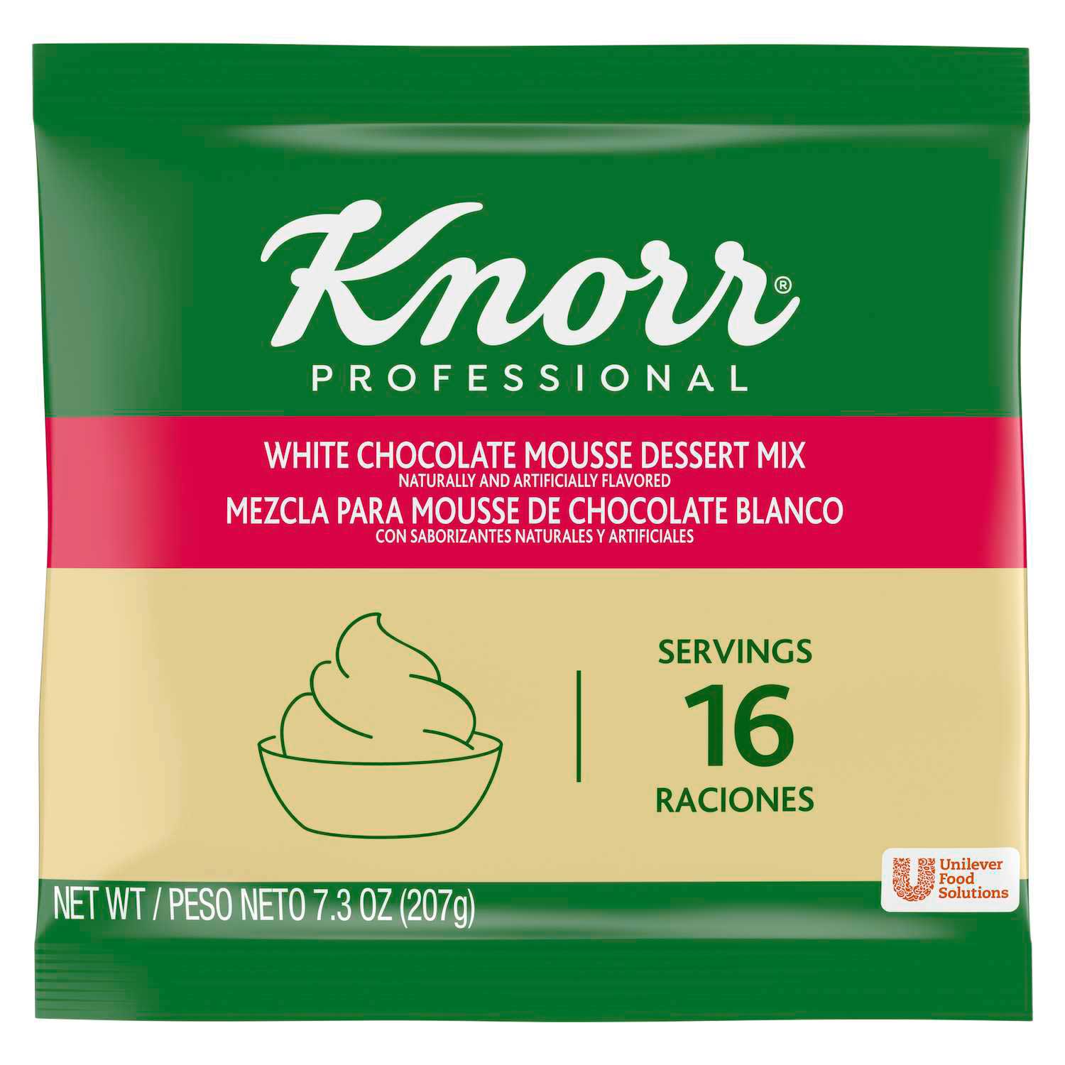 Knorr Professional White Chocolate Mousse Dessert Mix, 7.3 Ounce -- 1 Each
