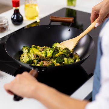 Joyce Chen Classic Series Carbon Steel Ceramic Nonstick Wok, 14 Inch